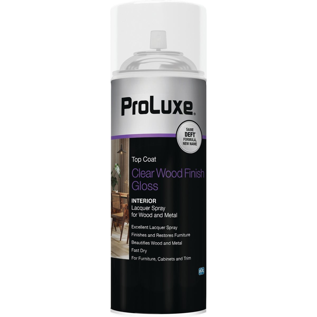 ProLuxe 12.25 Oz. Gloss Clear Wood  Interior Spray Lacquer PLX010SXI/54 ProLuxe