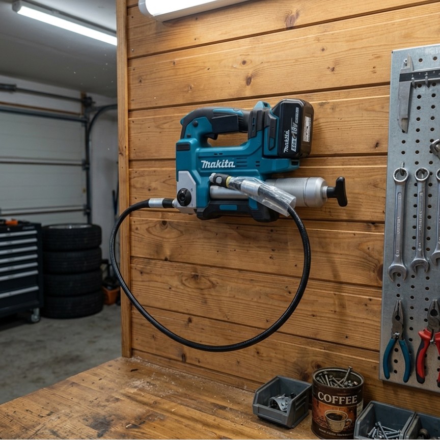 Makita DGP180 / XPG01 Grease gun wall mount | Garage, shop, van storage