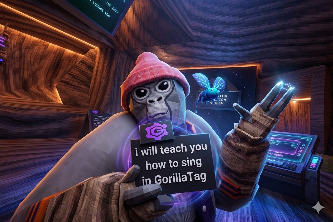 i will tech you how to sing in gorilla tag