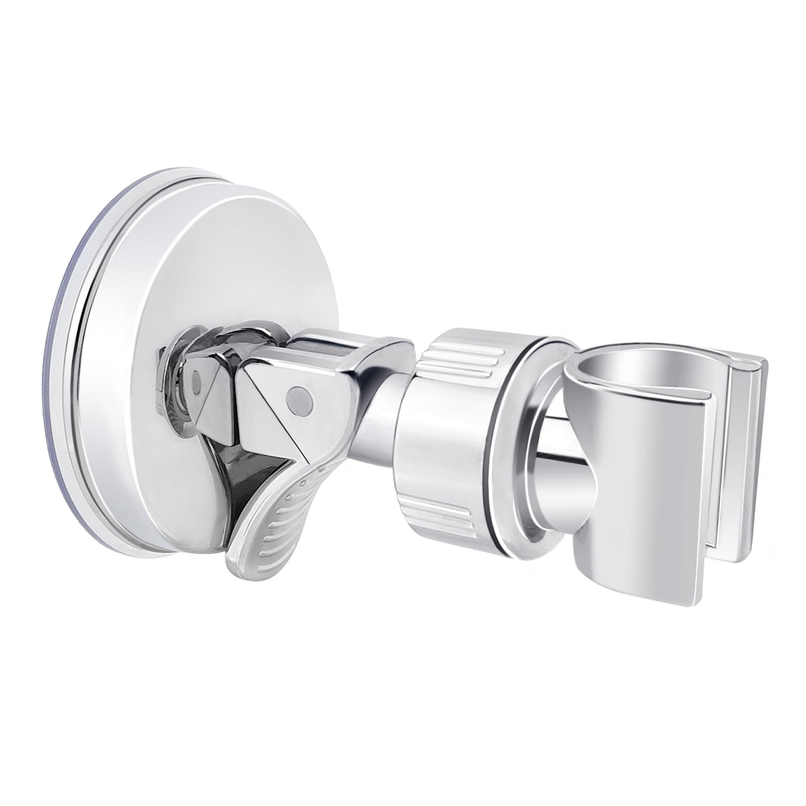 Quacc Adjustable Shower Head Holder Handle Clip Removable Silver