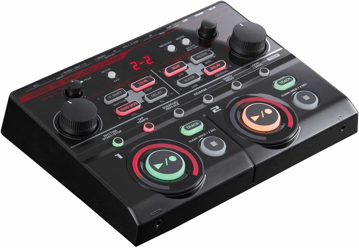 BOSS RC202 Compact Tabletop Two-Track Loop Station