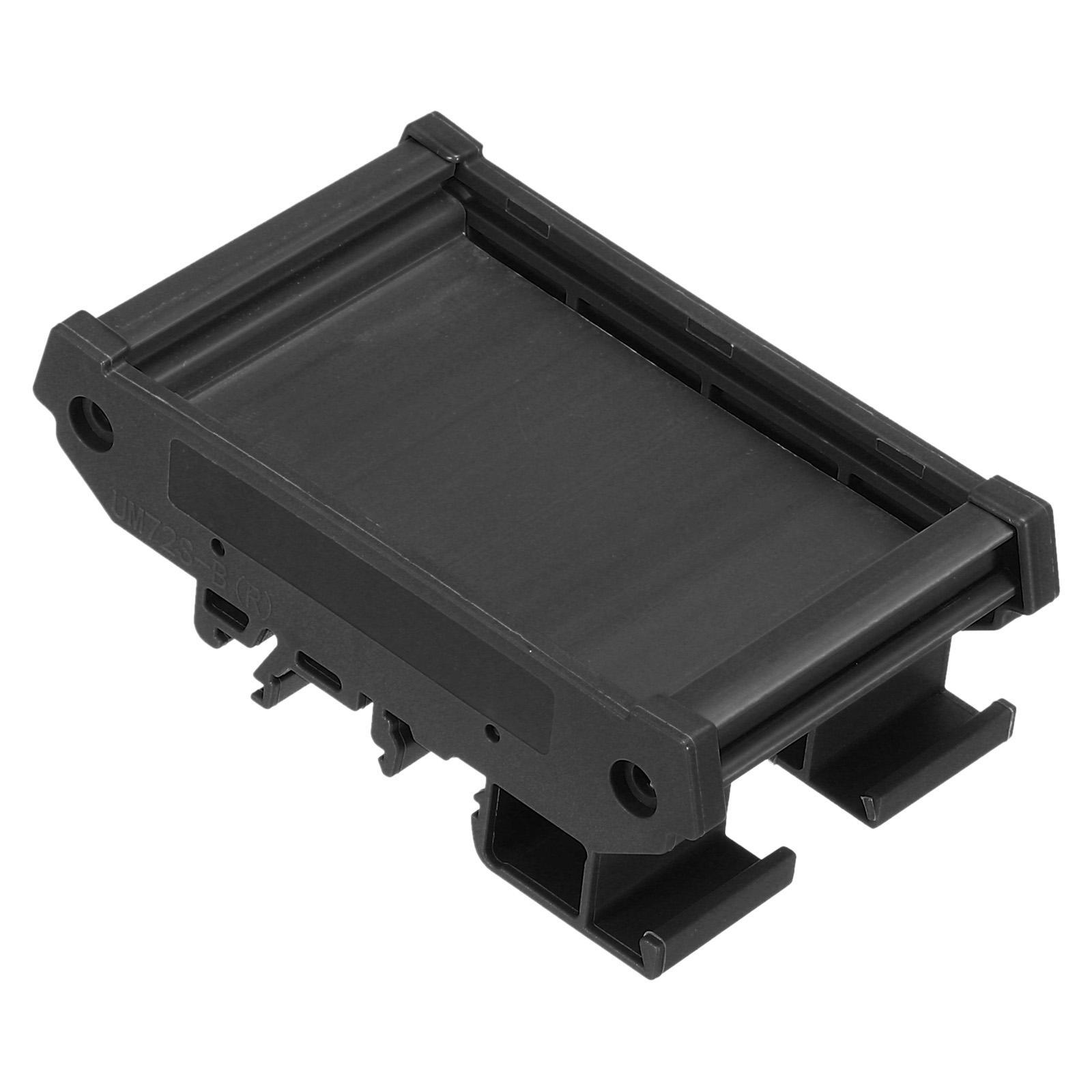 DIN Rail Mount Carrier for 50mm x 72mm PCB, Housing, Bracket, Black