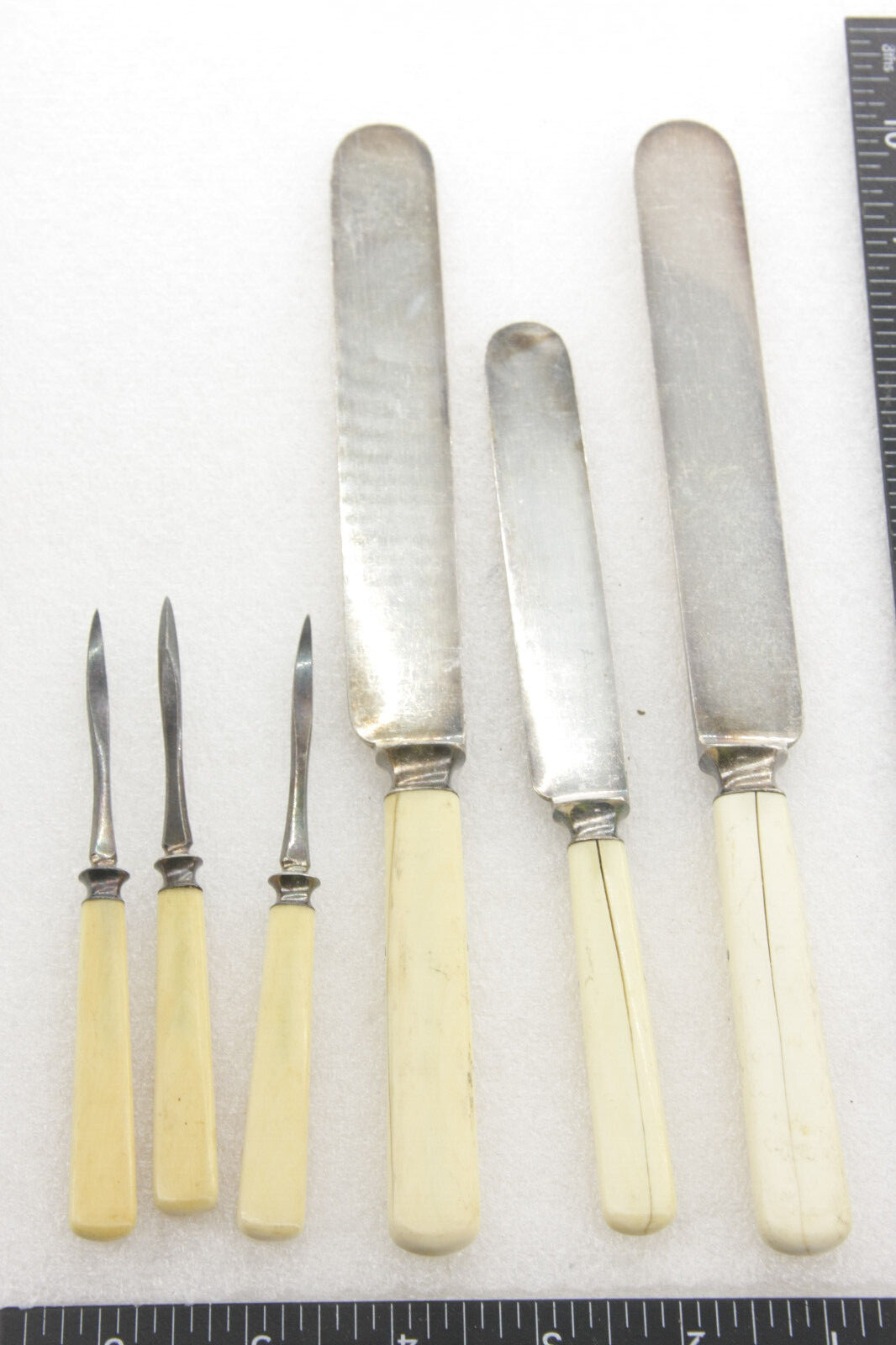 Assorted Cutlery Lot - (3) Knives (3) Picks - USED
