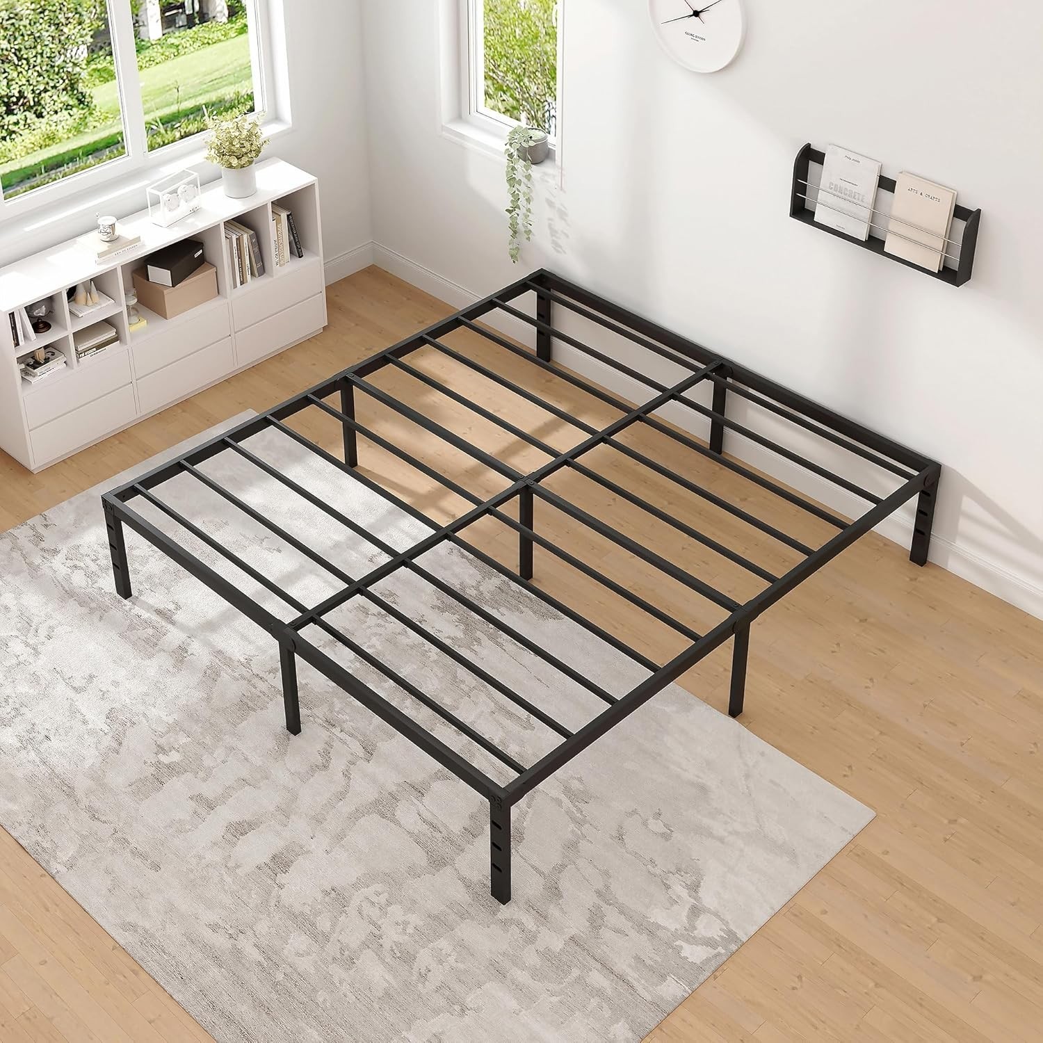 High Underbed Space No Box Spring Required