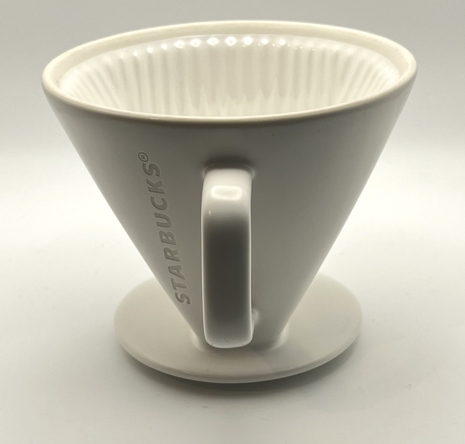 Starbucks White Ceramic Classic Pour Over Coffee Maker