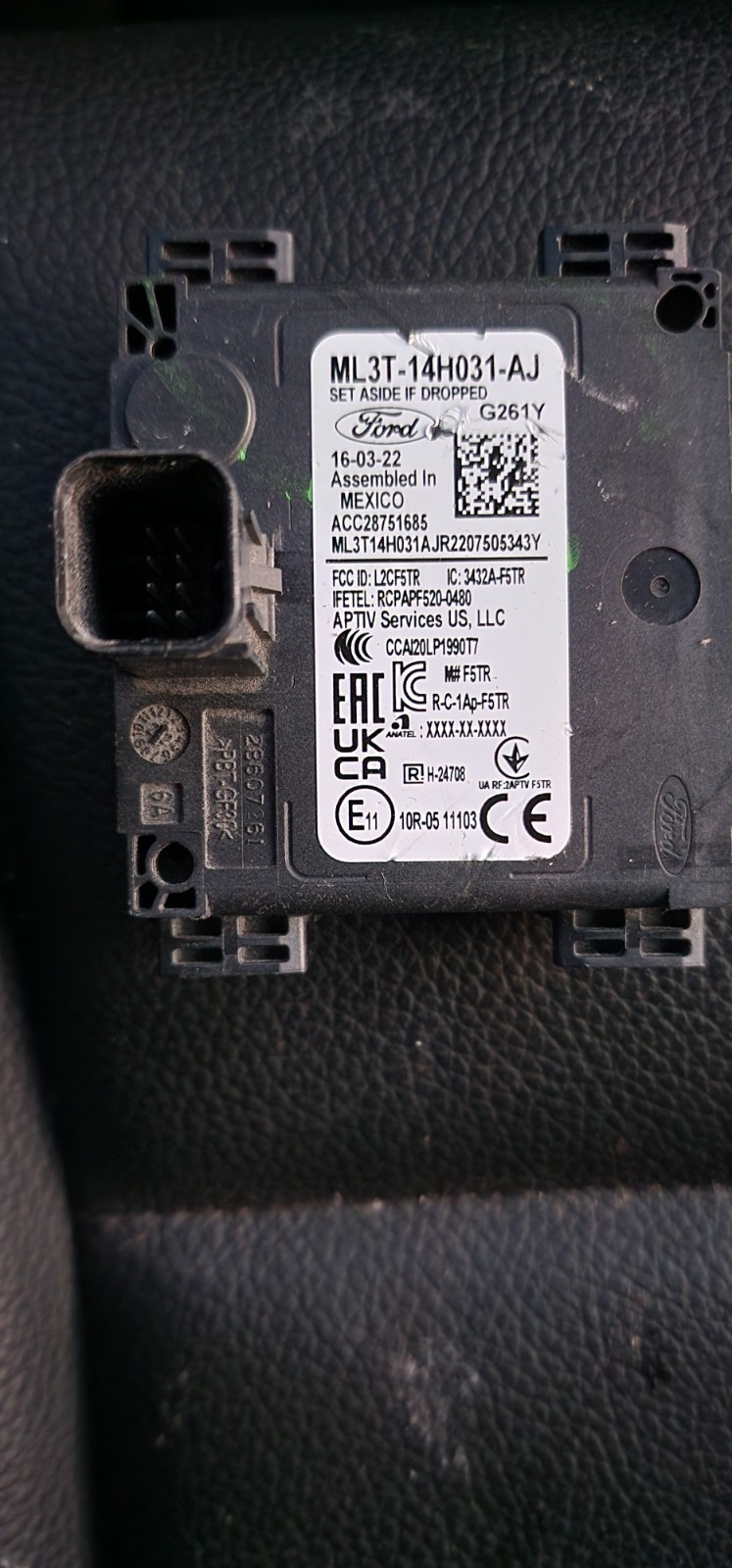 2021/2023 Ford Mustang Mach-E Blind Spot Radar Sensor Module ML3T-14H031-AJ