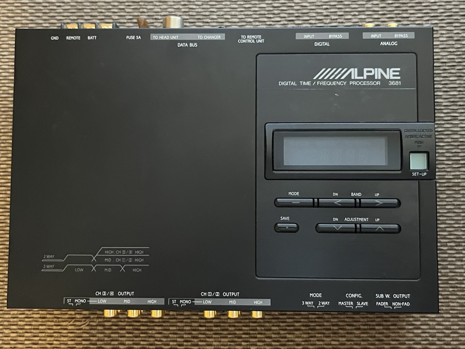 Vintage Alpine 3681 Digital Time/Frequency Processor Excellent Condition