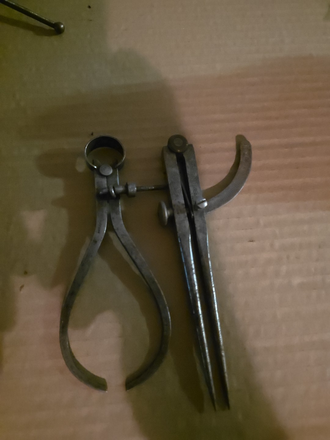 Vintage Starrett inside outside caliper set