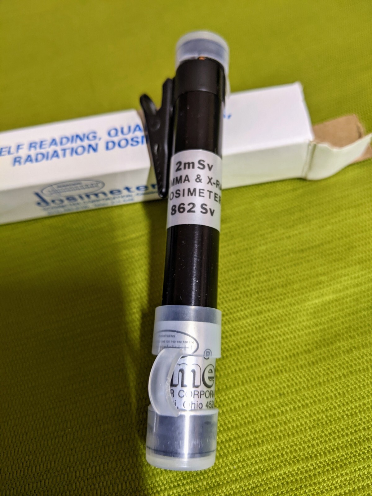 Dosimeter Corp. Pencil Dosimeter, model 862Sv