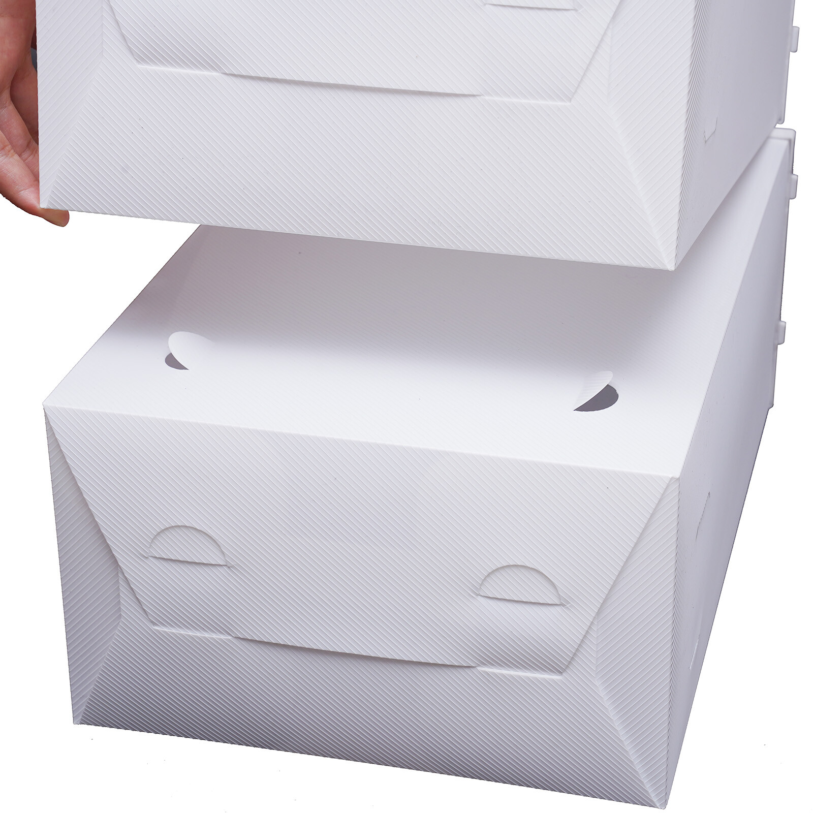 20/24* Stackable Shoe Storage Box Durable Plastic Sneaker Display Case Organizer
