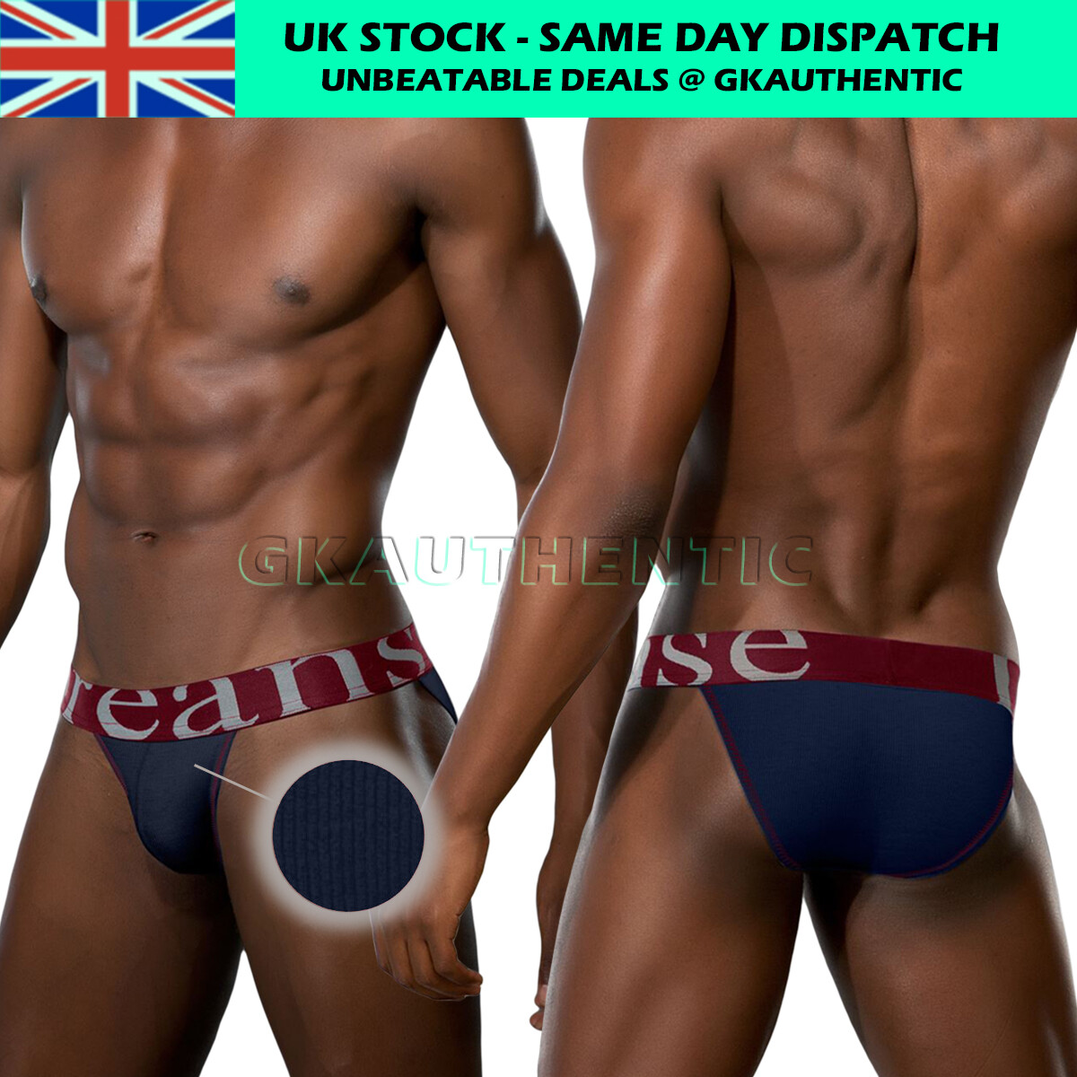 Doreanse 1313 Soft  Breathable Bikini Tanga Brief Slip Signature Men's Underwear