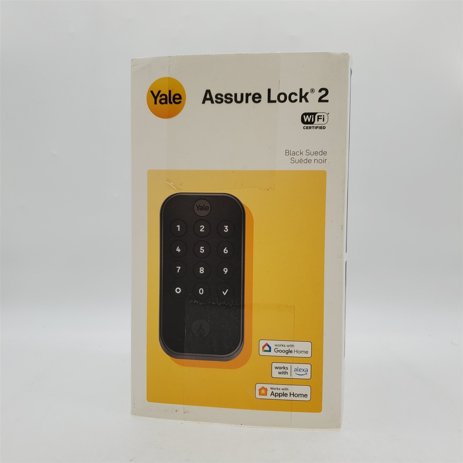 Yale Security Assure Lock 2 Deadbolt, Black Suede Smart Entry Door Lock *READ*