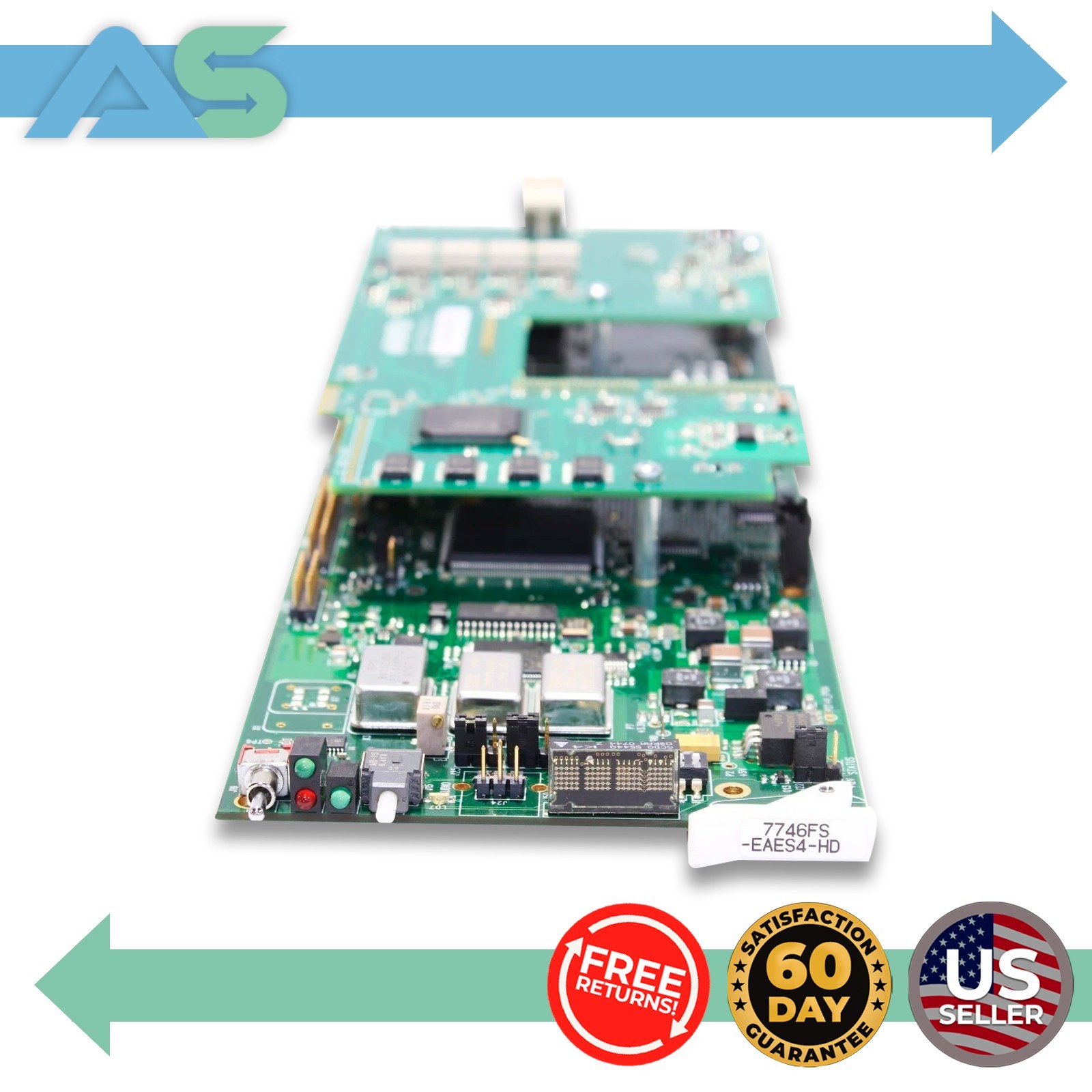 Evertz 7746FS-EAES4-HD SDI Frame Synchronizer | No Backplate