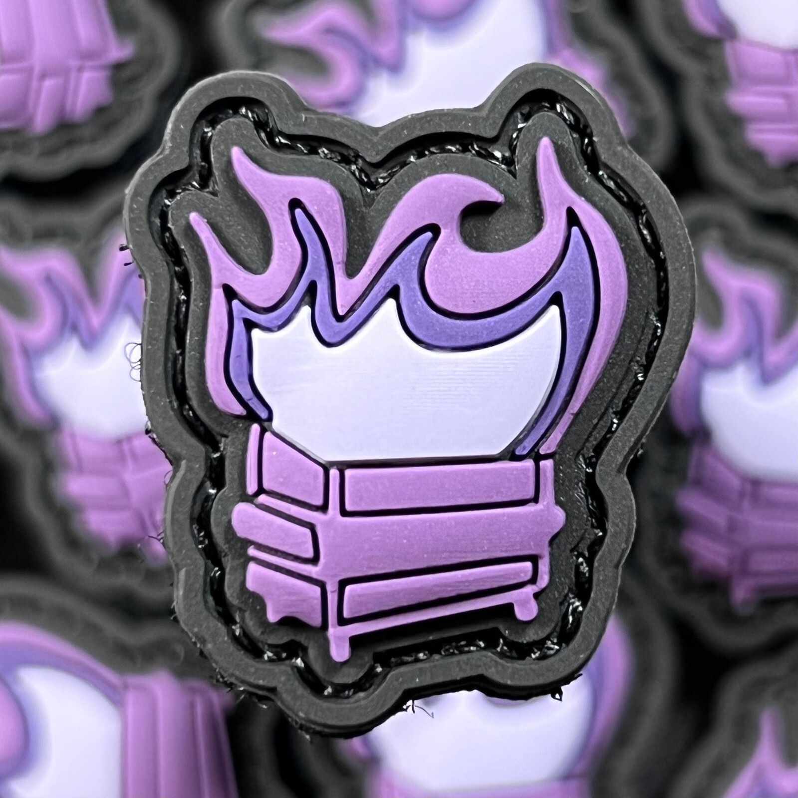 Mini Dumpster Fire Patch | 3D PVC l Navy