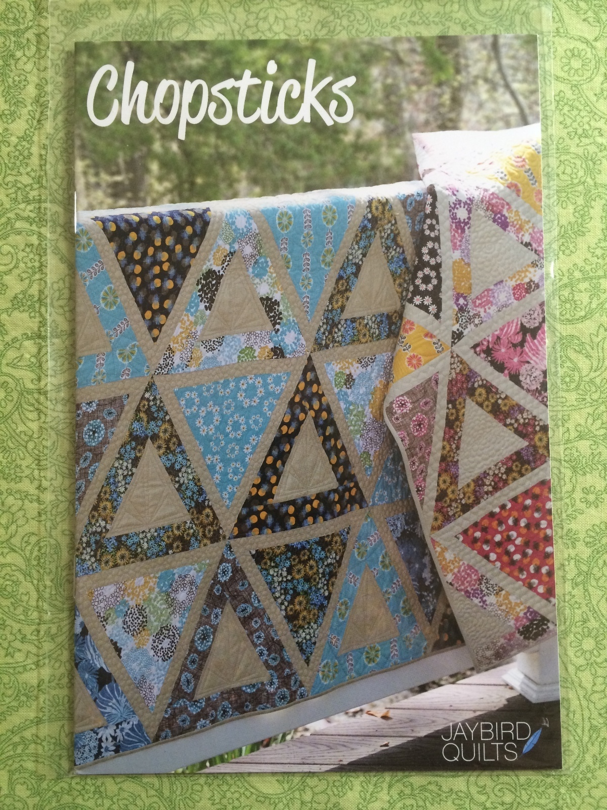 Chopsticks Quilt Pattern ~ Jaybird ~ use Creative Grids 60 Degree Triangle ruler