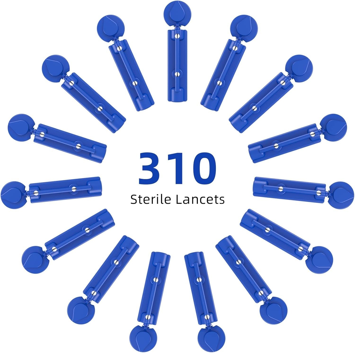 Universal Design 30G Lancets - 310 Count Sterile for Safely Testing Blood Sugar