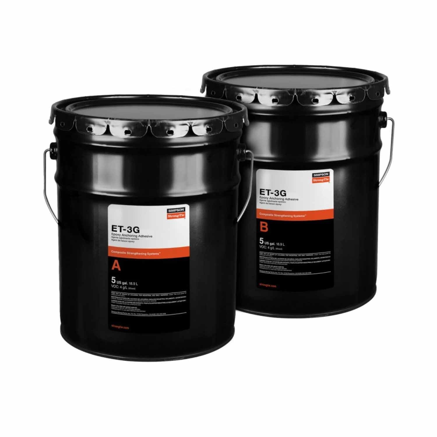 Simpson Anchors ET3G10KT ET-3G 10 Gallon Epoxy Adhesive Anchoring Kit