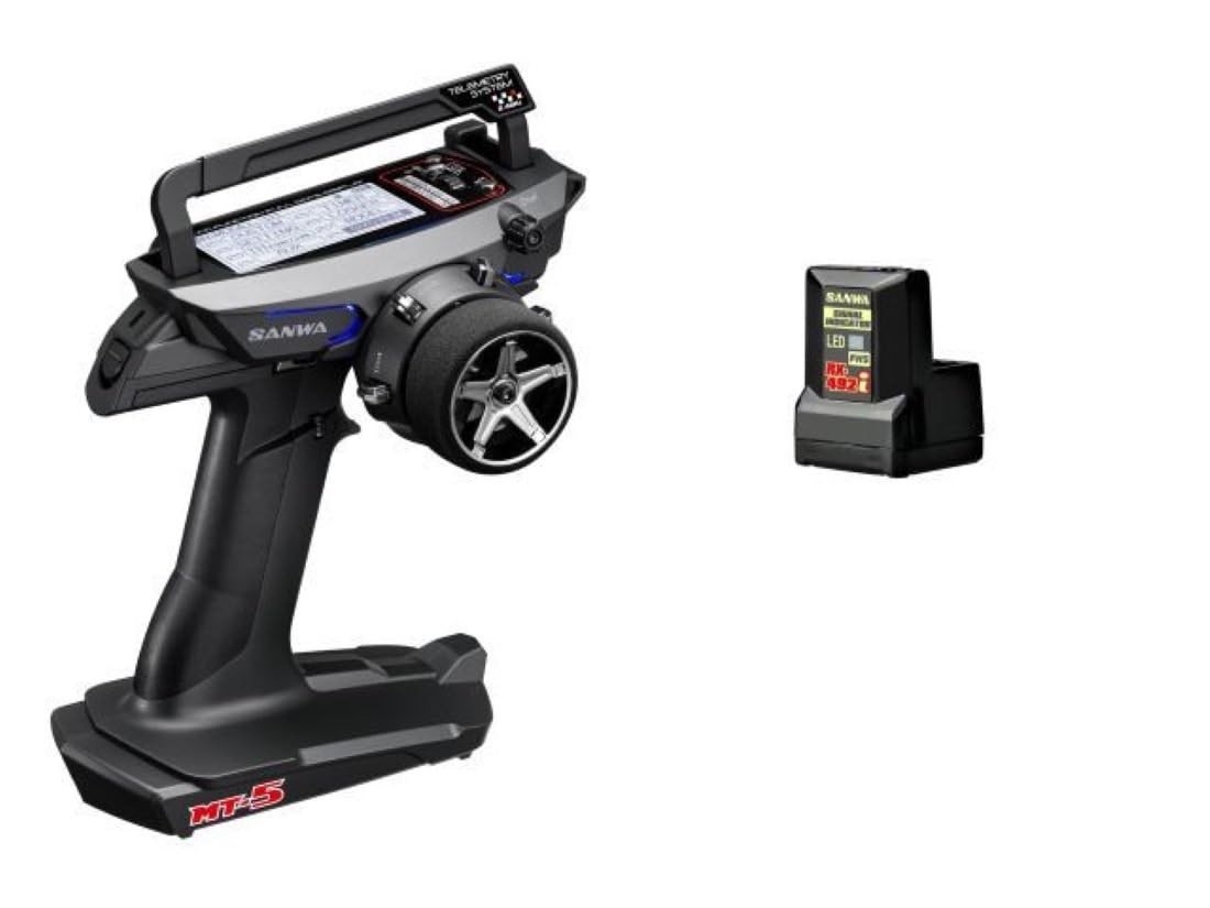 Sanwa MT-5 Radio System w/ RX-492i Antenna-less Receiver FH5 4-Ch Set New