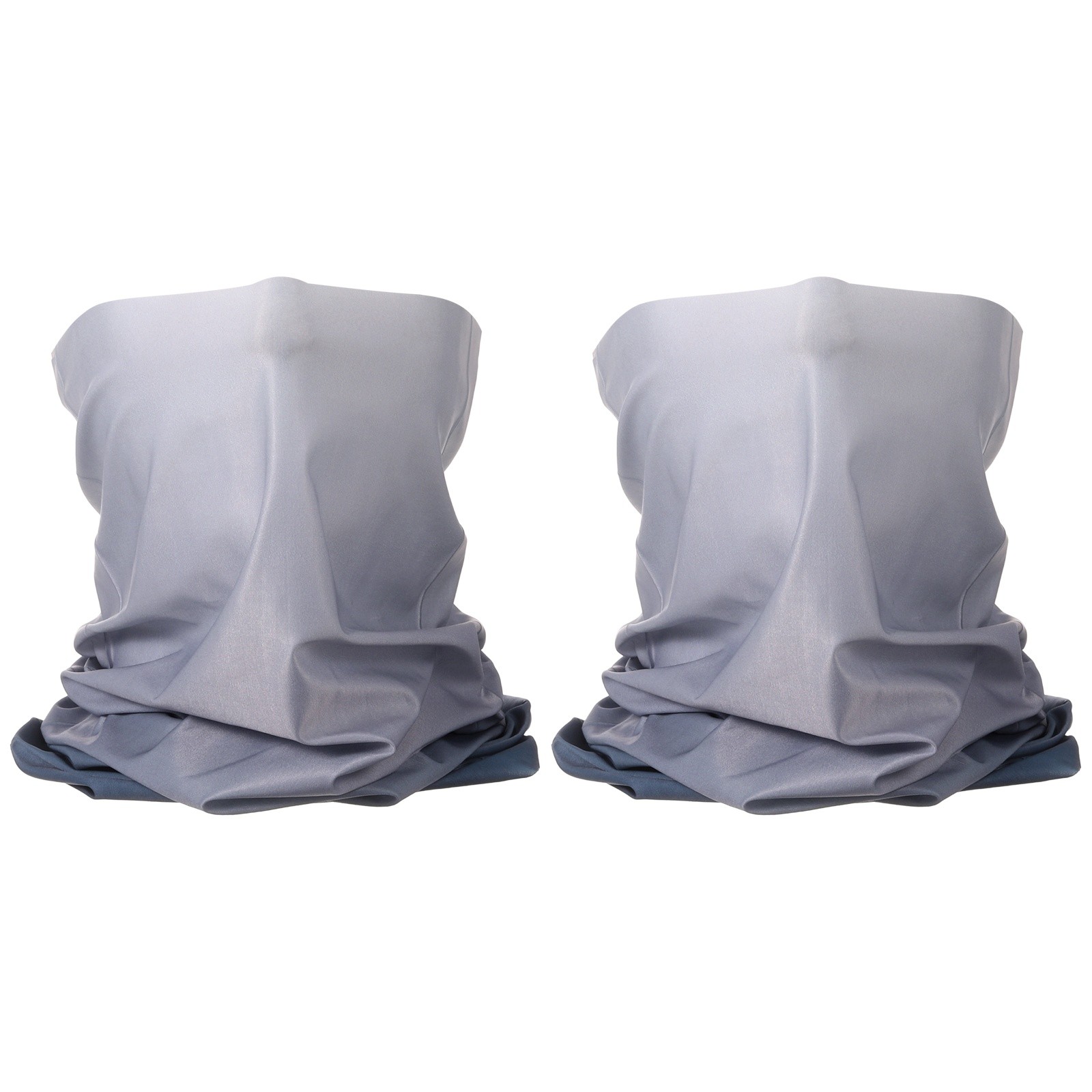 2pcs Summer Neck Gaiter Sun Protection Face Mask for Fishing, Gray