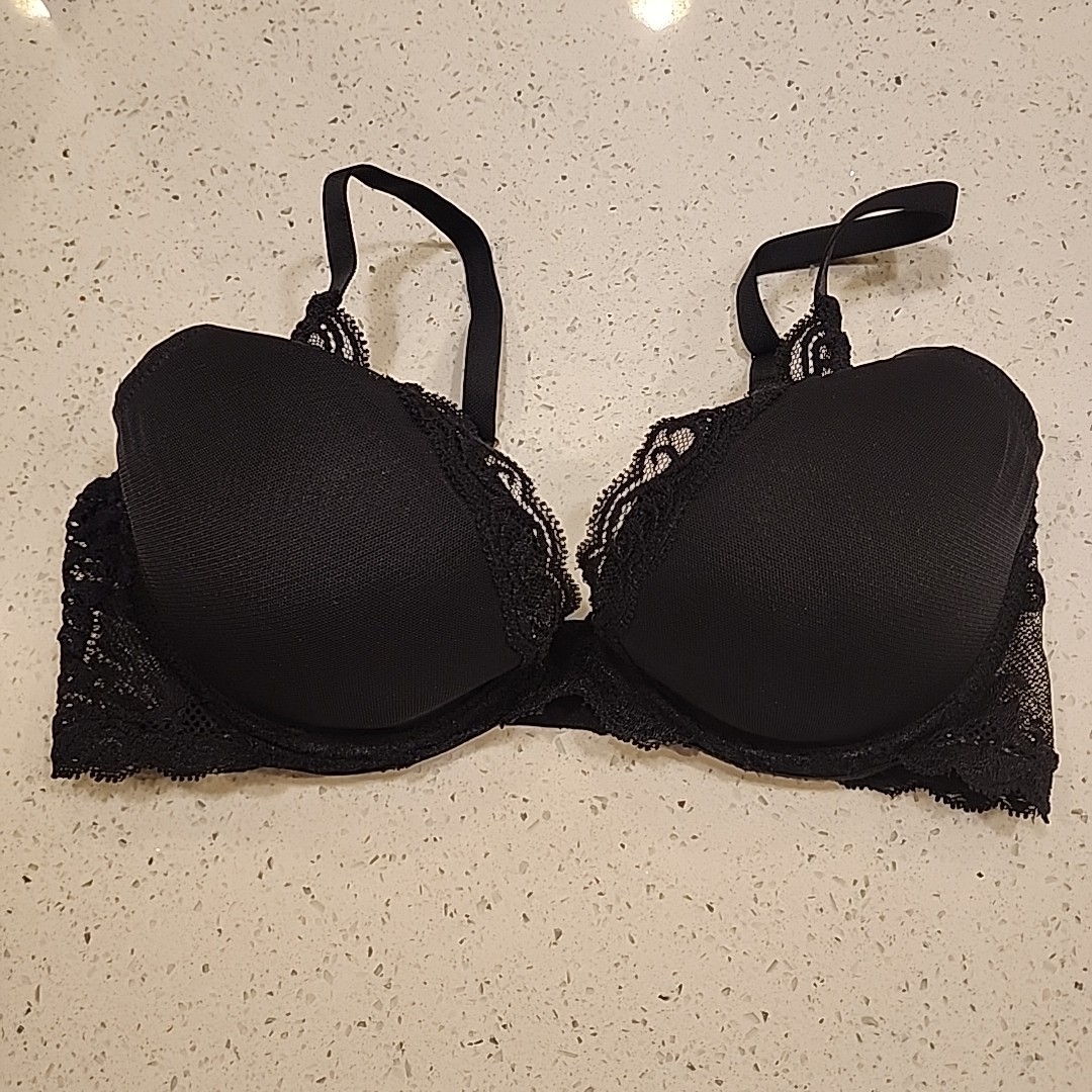 Natori Bra 36C Black Underwire Lined 21040