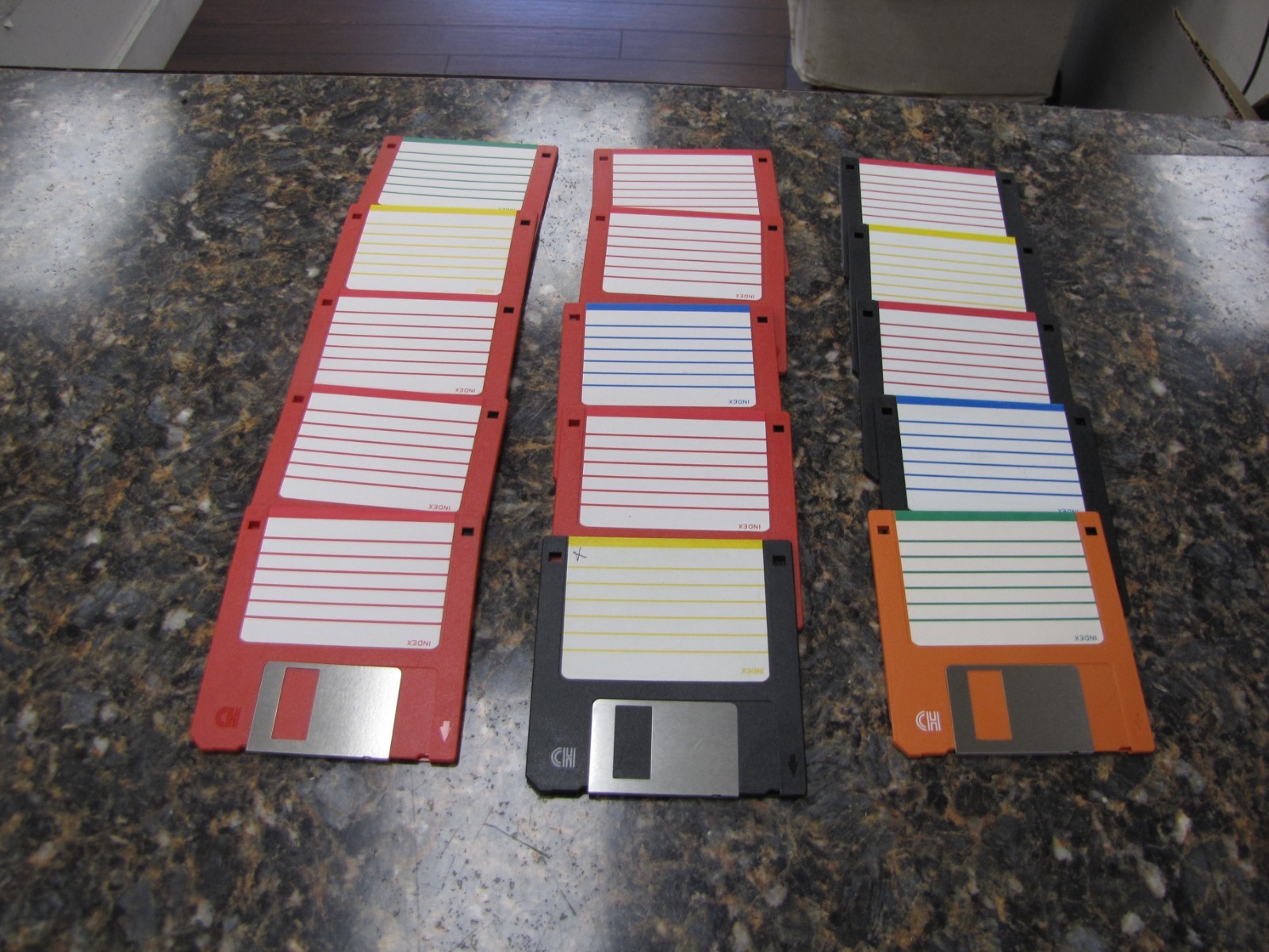 Vintage Lot Of (15) Blank 3.5 Inch Floppy Disks - IX32