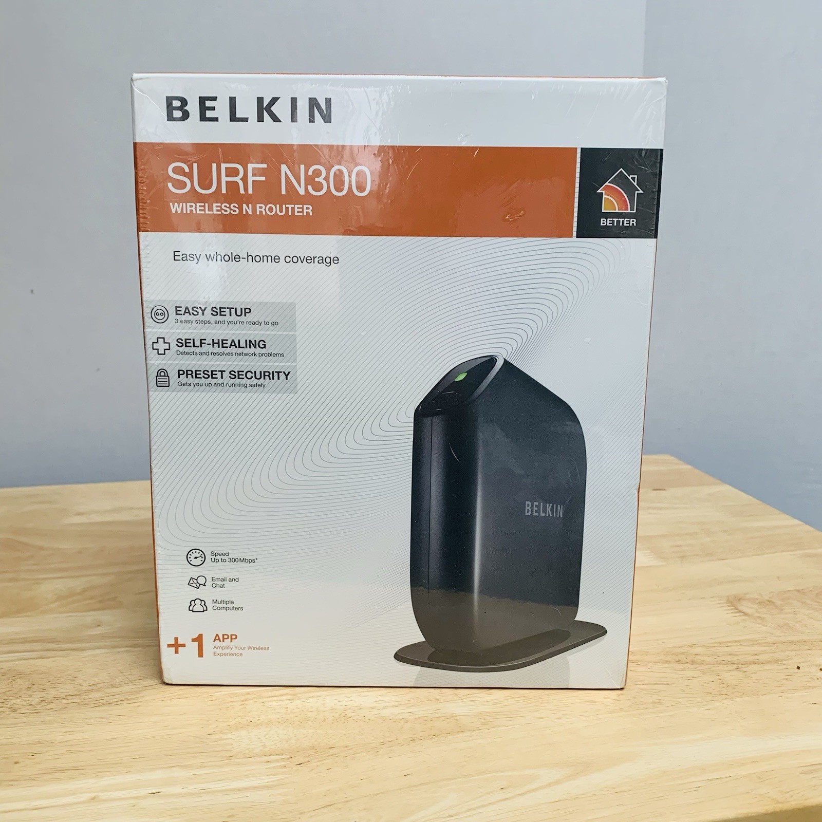 Belkin Surf N 300 Mbps  Wireless N Router  Sealed And Unopened
