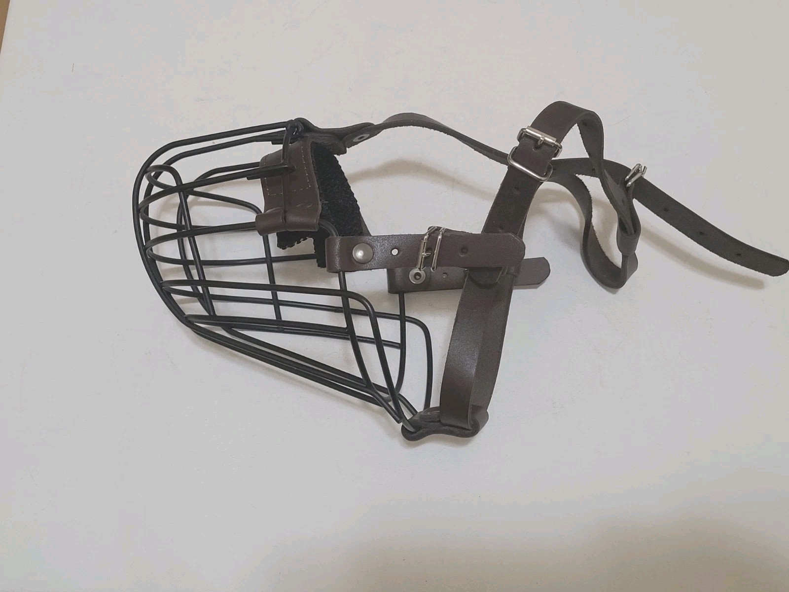 Pitbull Dog Muzzle Breathable Metal Basket . Not Used . Free Shipping  .
