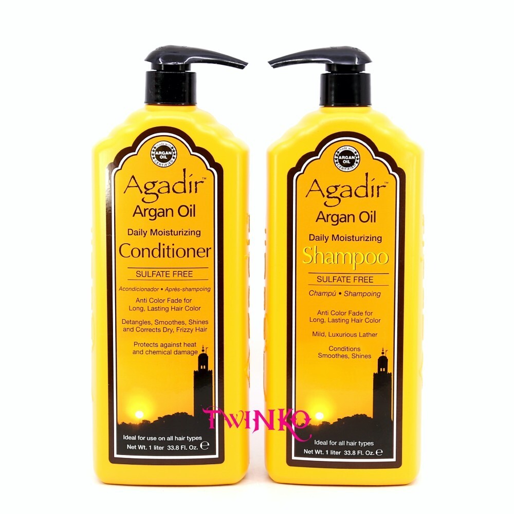 Agadir Daily Moisturizing Shampoo and Conditioner 33.8 oz Duo - Free Shipping