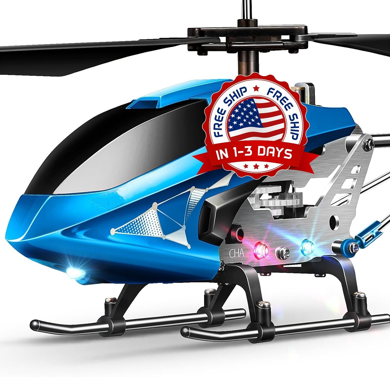 Estabilizador giroscópico para helicóptero de control remoto para niños azul NEW