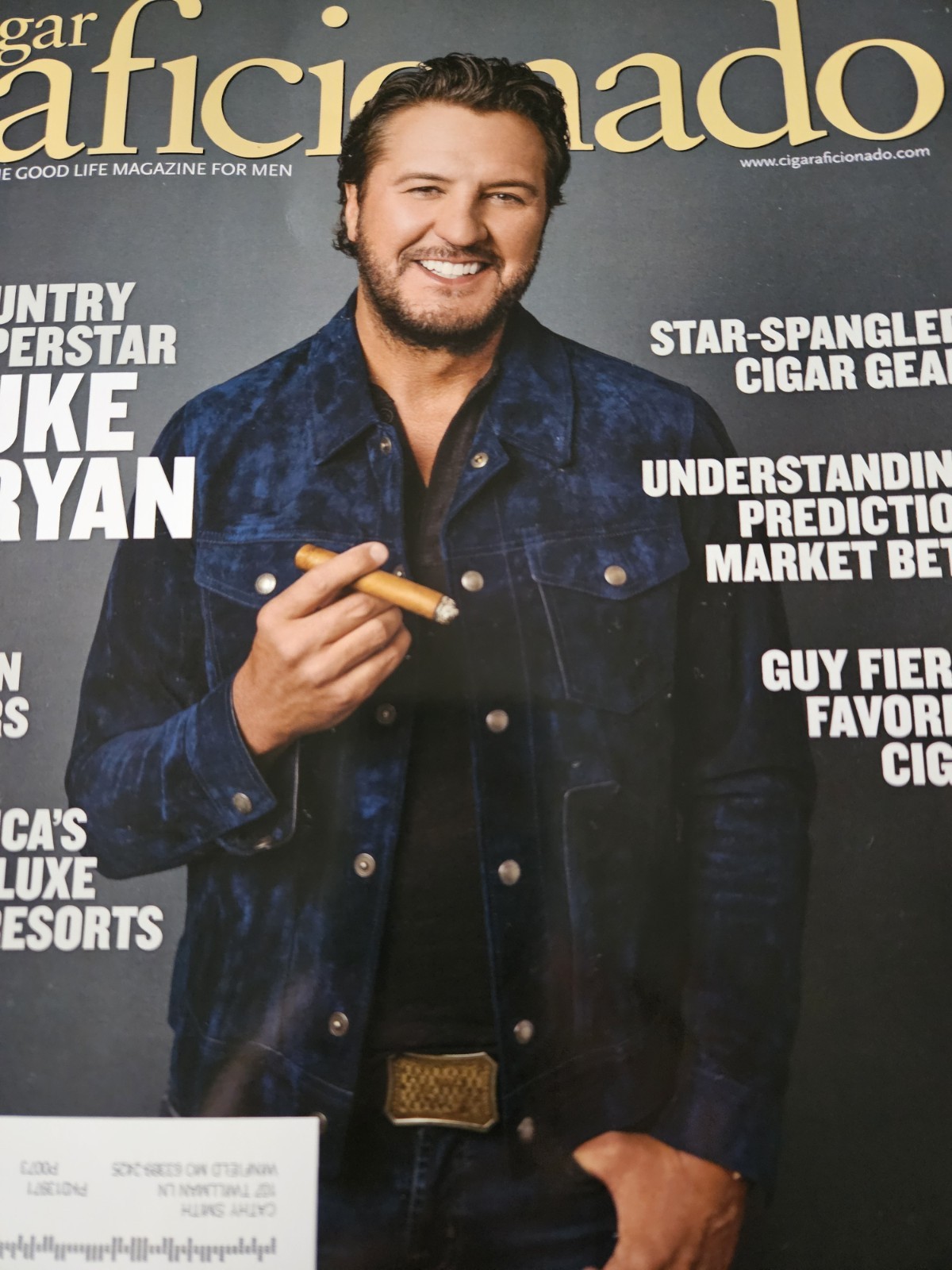 CIGAR AFICIONADO MAGAZINE-JULY/AUGUST 2026-LUKE BRYAN-NEW-