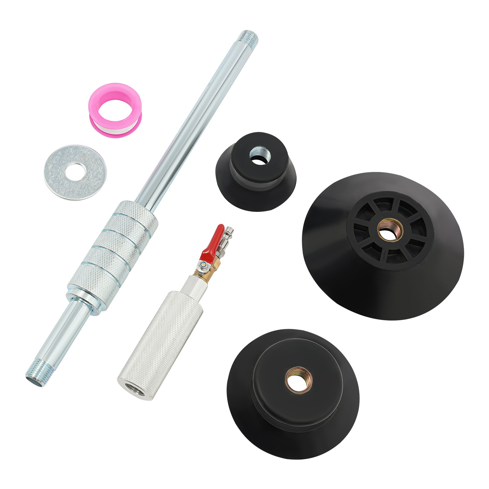 Pneumatic Dent Puller Tool with 3 Suction Cups Galvanized Steel Air Hammer