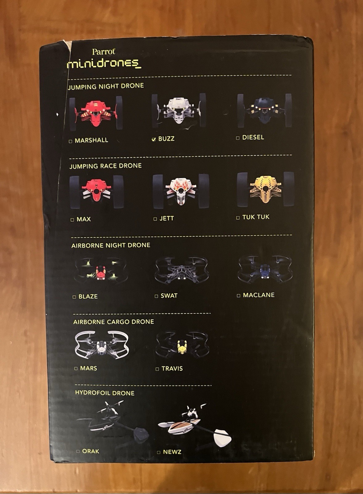 New Sealed Box Parrot Minidrones Jumping Night Drone Buzz - White
