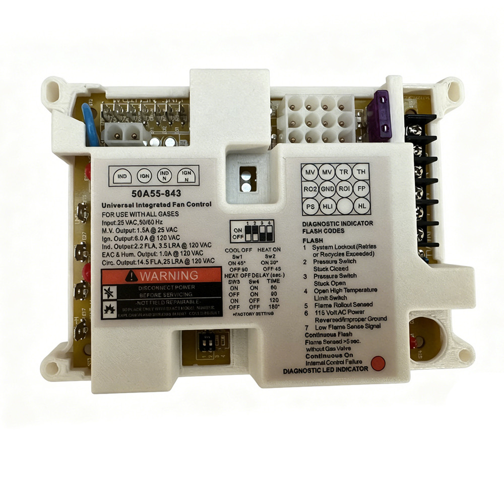 50A55-843 Ignition Control Module Furnace Control Board Universal Integrated