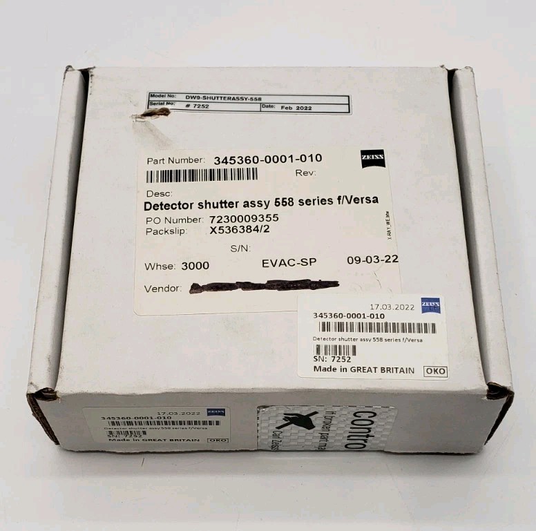 ZEISS Detector shutter assy 558 series f/versa (DW9-shutterassy-558) Open Box