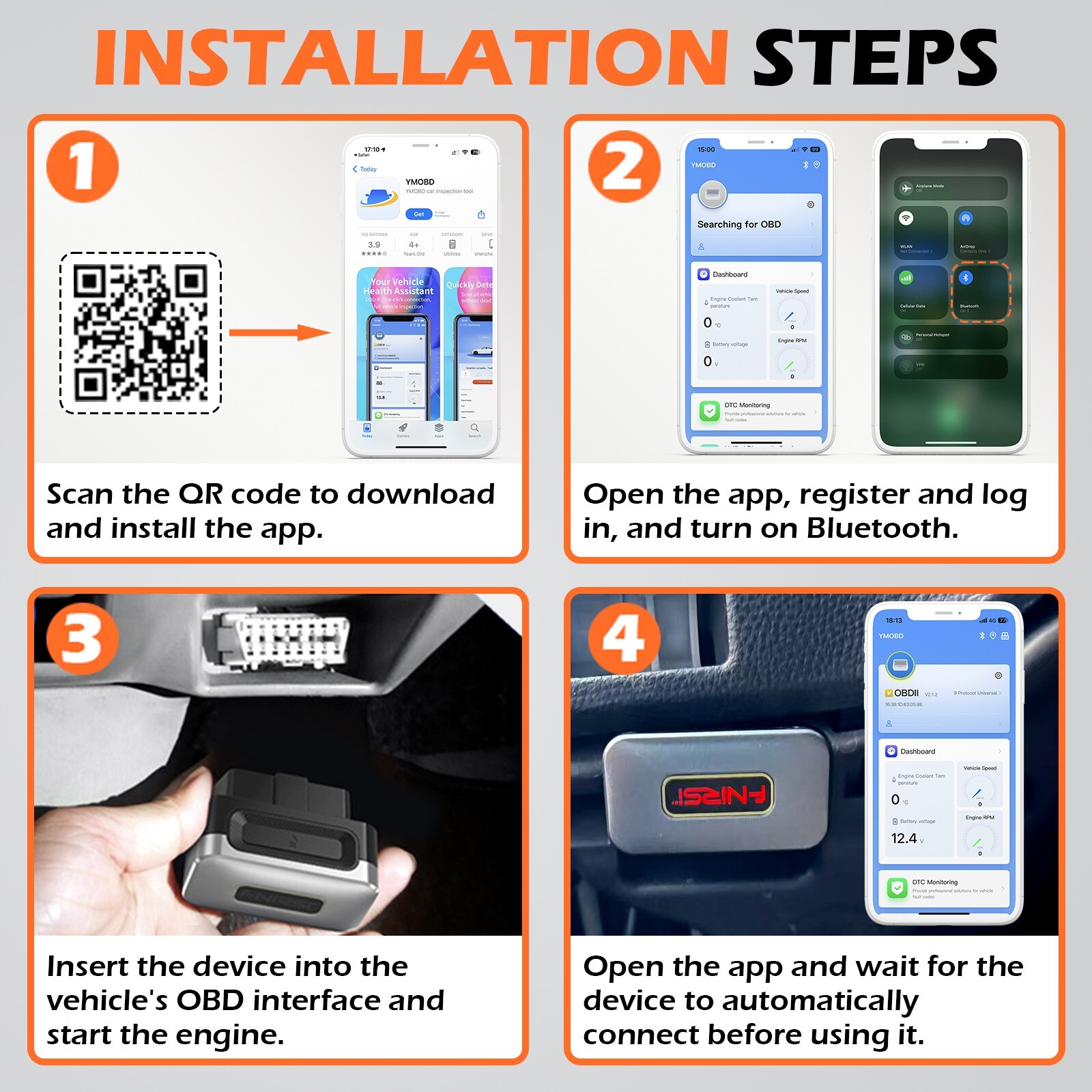 2025 NEW FNIRSI OBD2 Scanner Code Reader Full System Car Diagnostic Tool