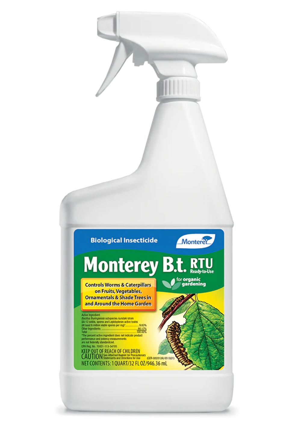 Monterey B.T. Biological Insecticide RTU - 32oz