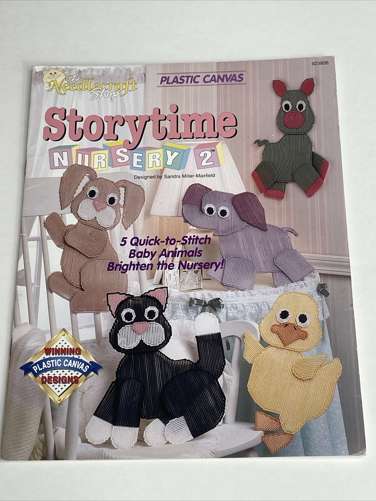 Storytime Nursery 2 Baby Animals 5 Designs Plastic Canvas Pattern