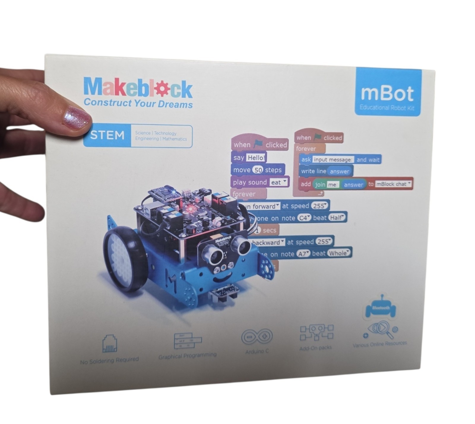 Makeblock mBot STEM Educational Robot Kit Bluetooth Version Complete New
