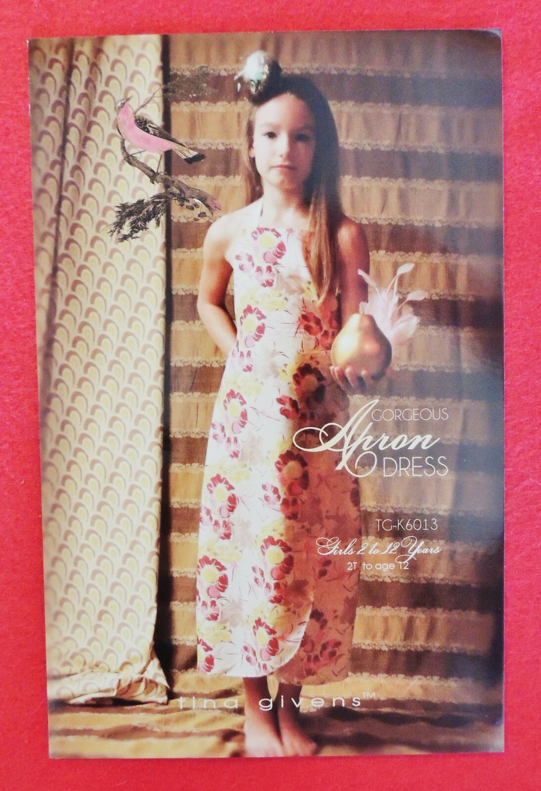 Gorgeous Apron Dress Tina Givens Sewing Pattern Girls 2 to 12 Years TG-K6013 New
