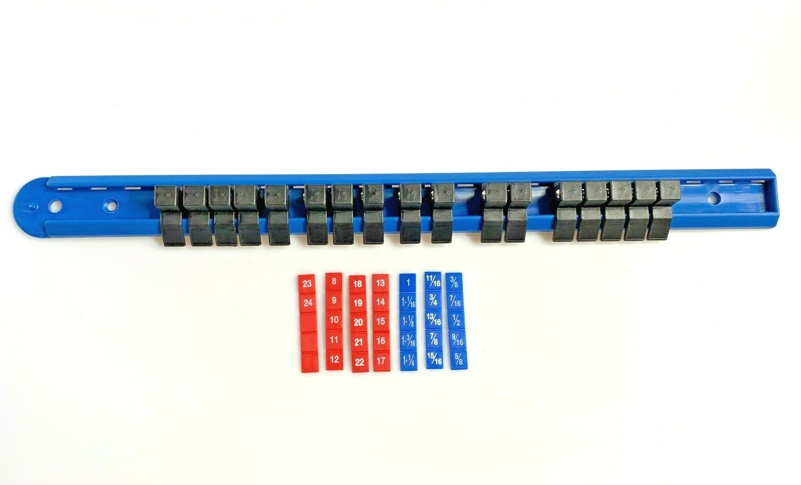 Duralast 1/2in Drive Socket Rail With Insert 17 Storage Studs FREE SHIPPING NEW!