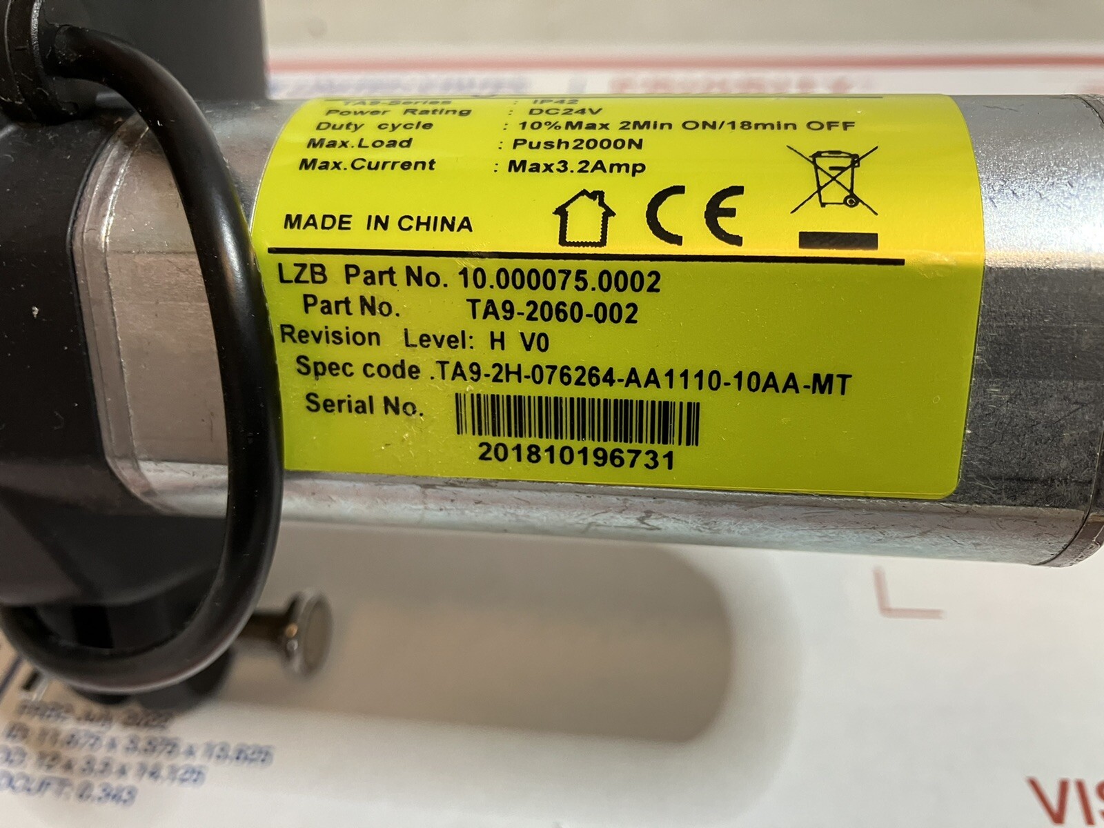 USED La-Z-Boy 10.000075.0002 Motor TiMotion TA9-2060-002 or TA4-2060-002