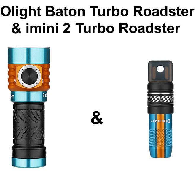 Olight Baton Turbo Roadster & imini 2 Roadster Rechargeable Flashlights