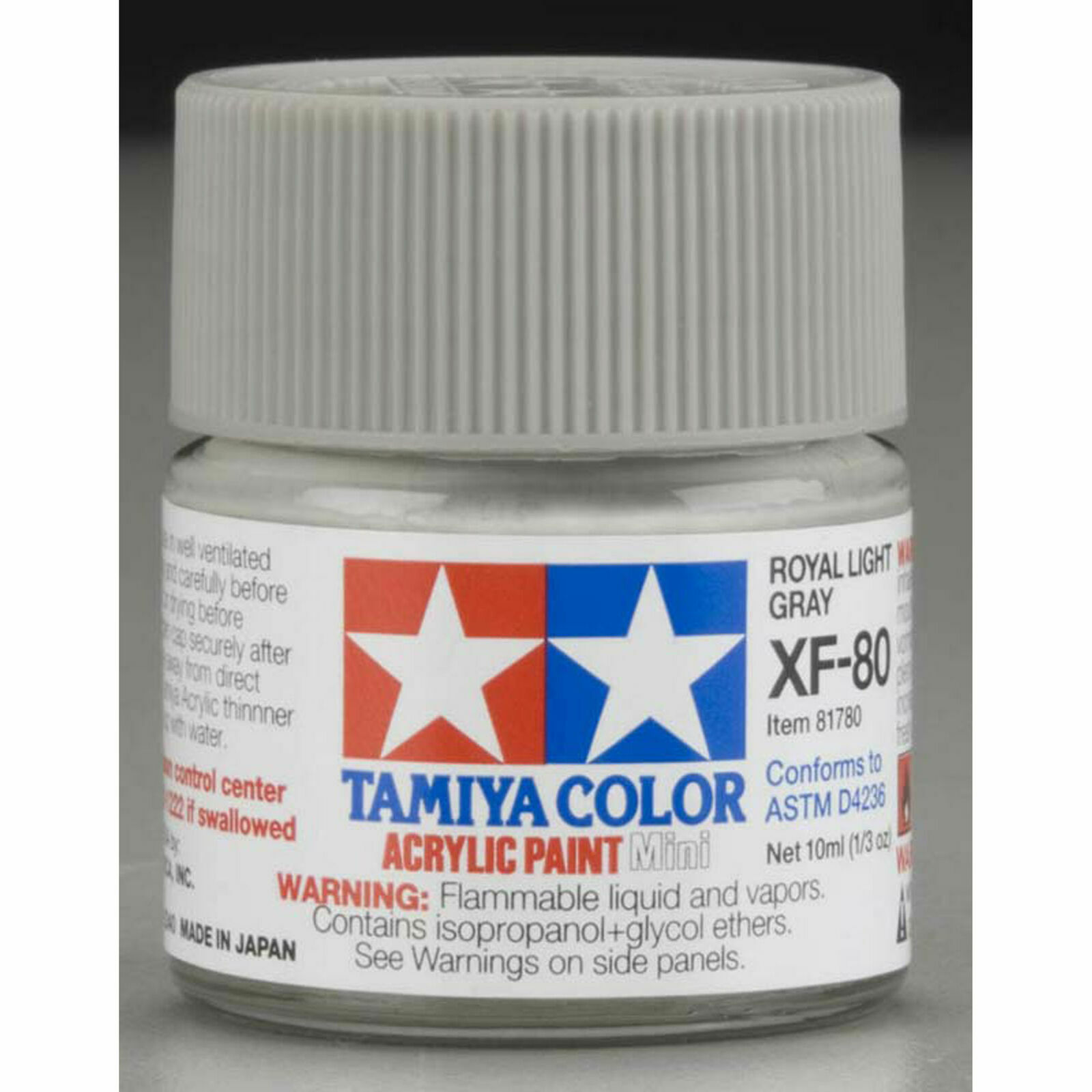 Acrylic Mini XF80 Royal Light Gray Tamiya 10ml TAM81780