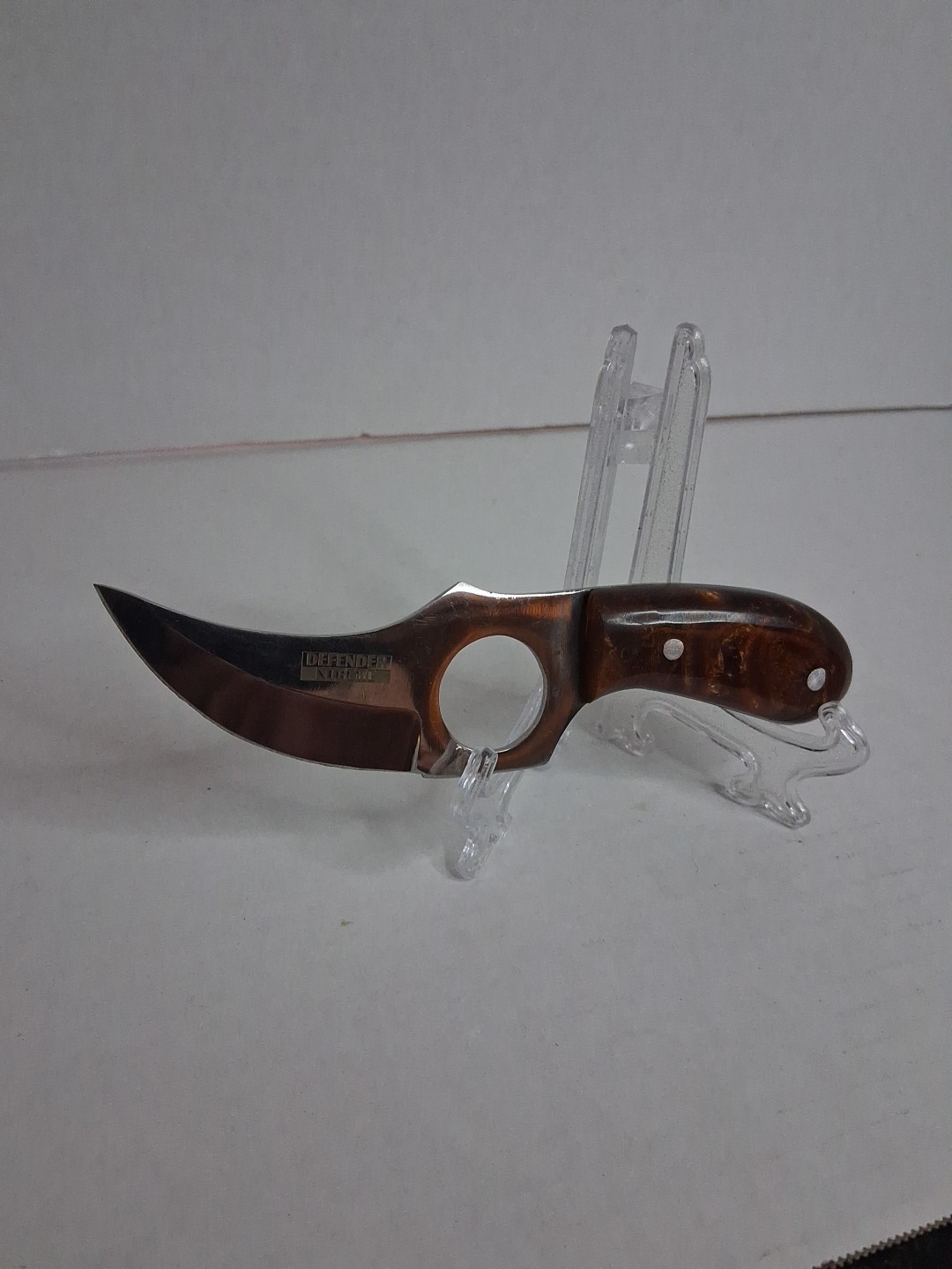 Defender-Xtreme 6 Inch Multi Wood Handle Skinner Knife Sharp Blade 9488