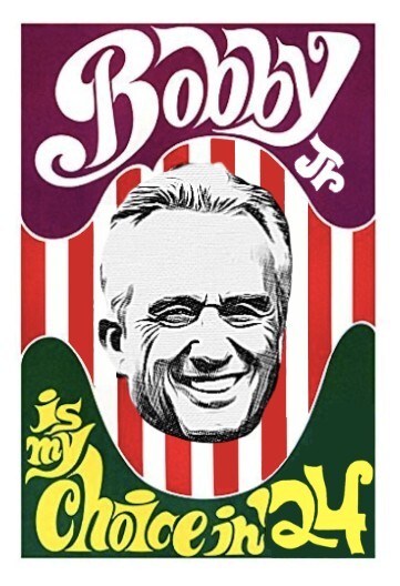 Robert F. Kennedy Jr. Sticker Art Retro Hippie Political President 2024 Glossy