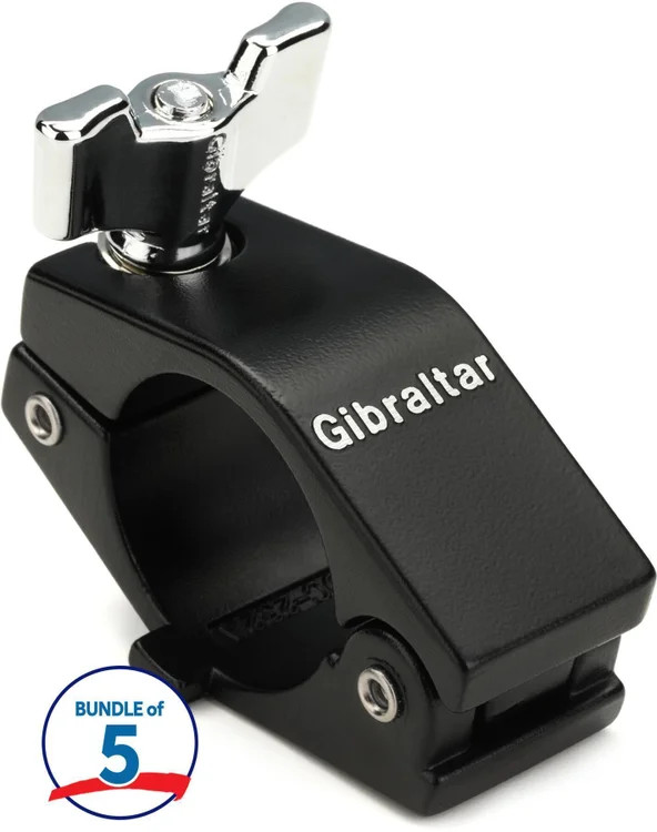 Gibraltar SC-GRSHML Road Series Hinged Wing Tension Memory Lock (5 Pack) - Black