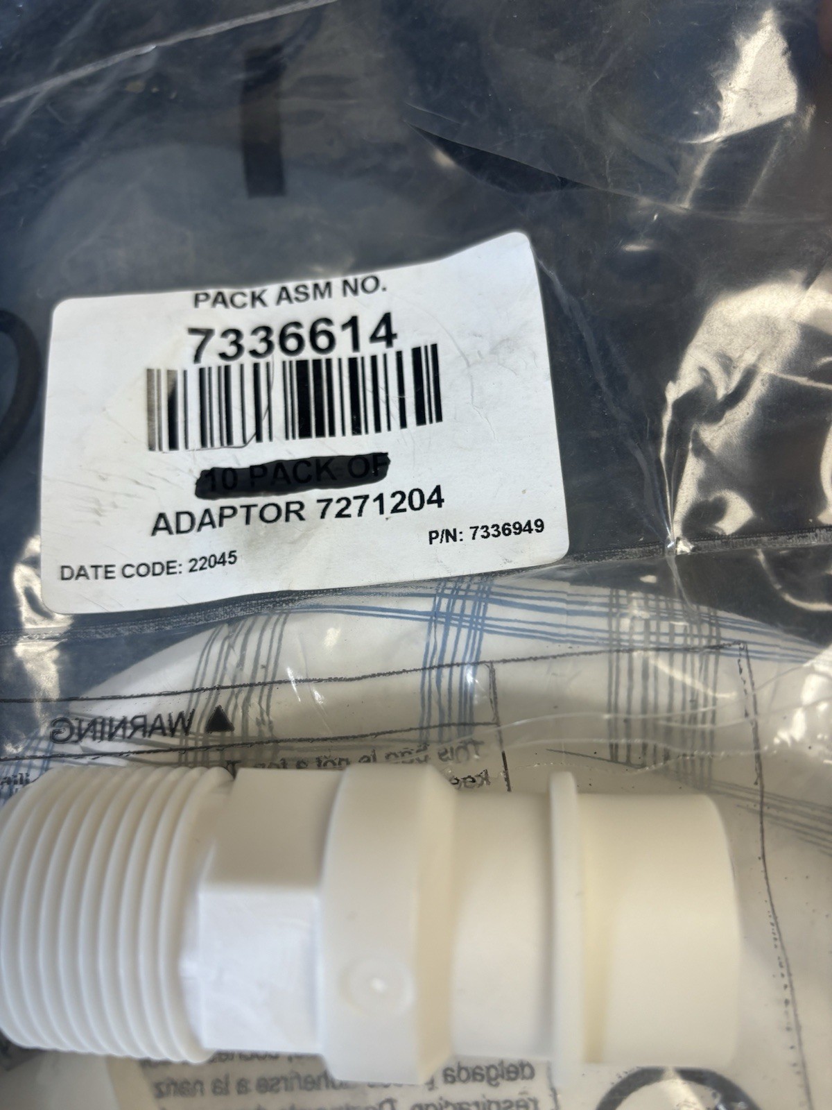 7271204 - Water Softener Standard Install Adaptor