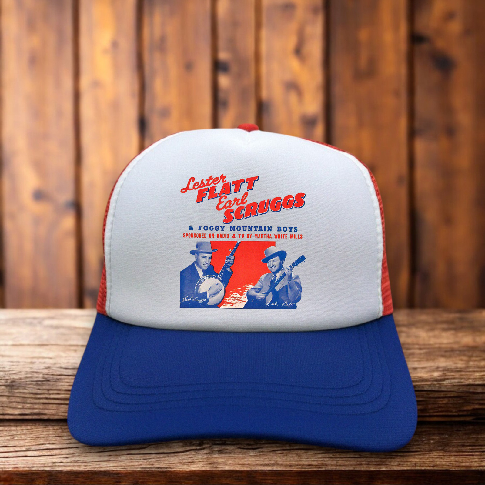 Flatt & Scruggs Foggy Mountain Boys Grand Ole Opry Unisex Trucker Hat Bluegrass