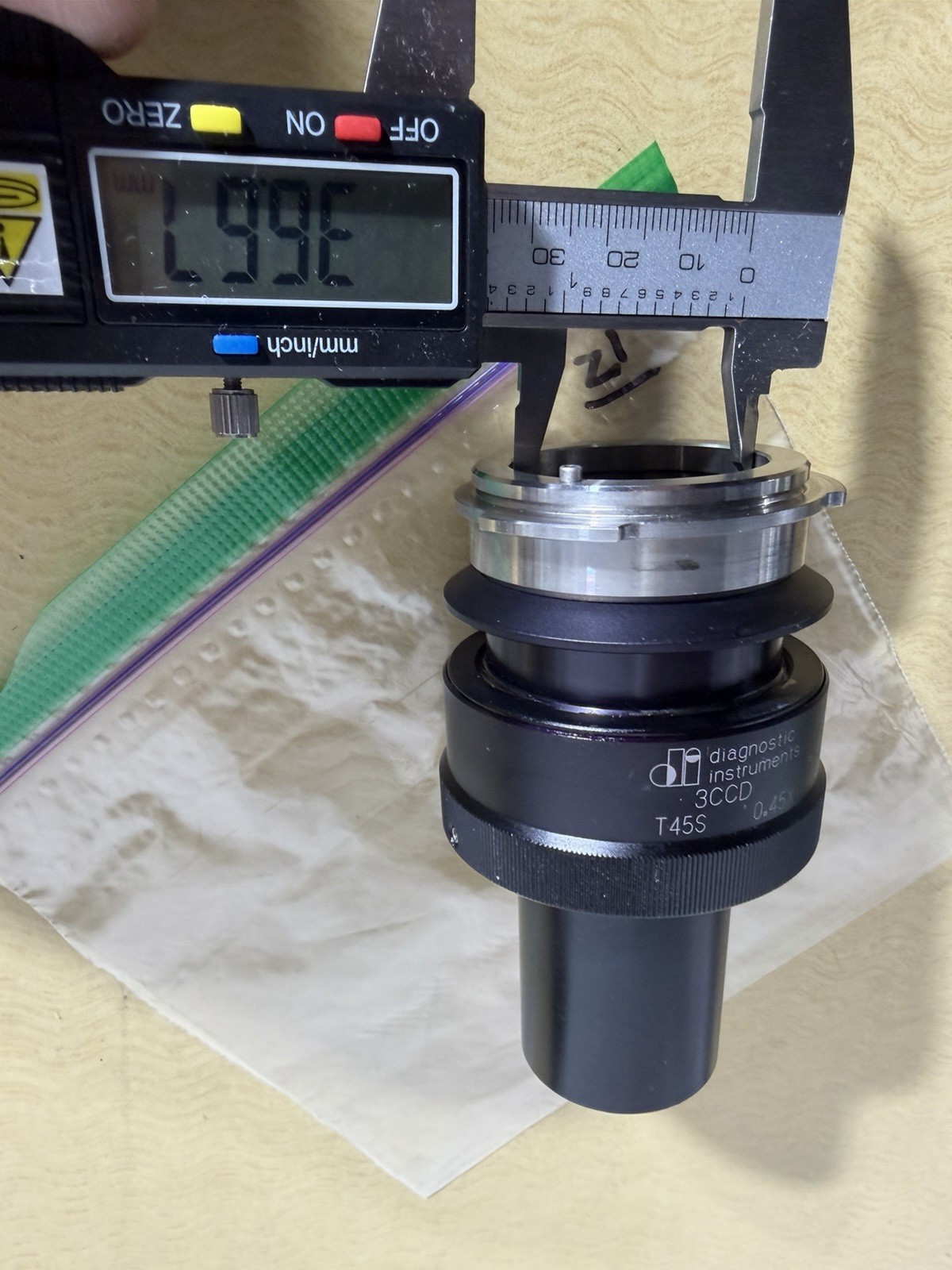 diagnostic instruments 3CCD Microscope Video Camera Adapter T45S 0.45X