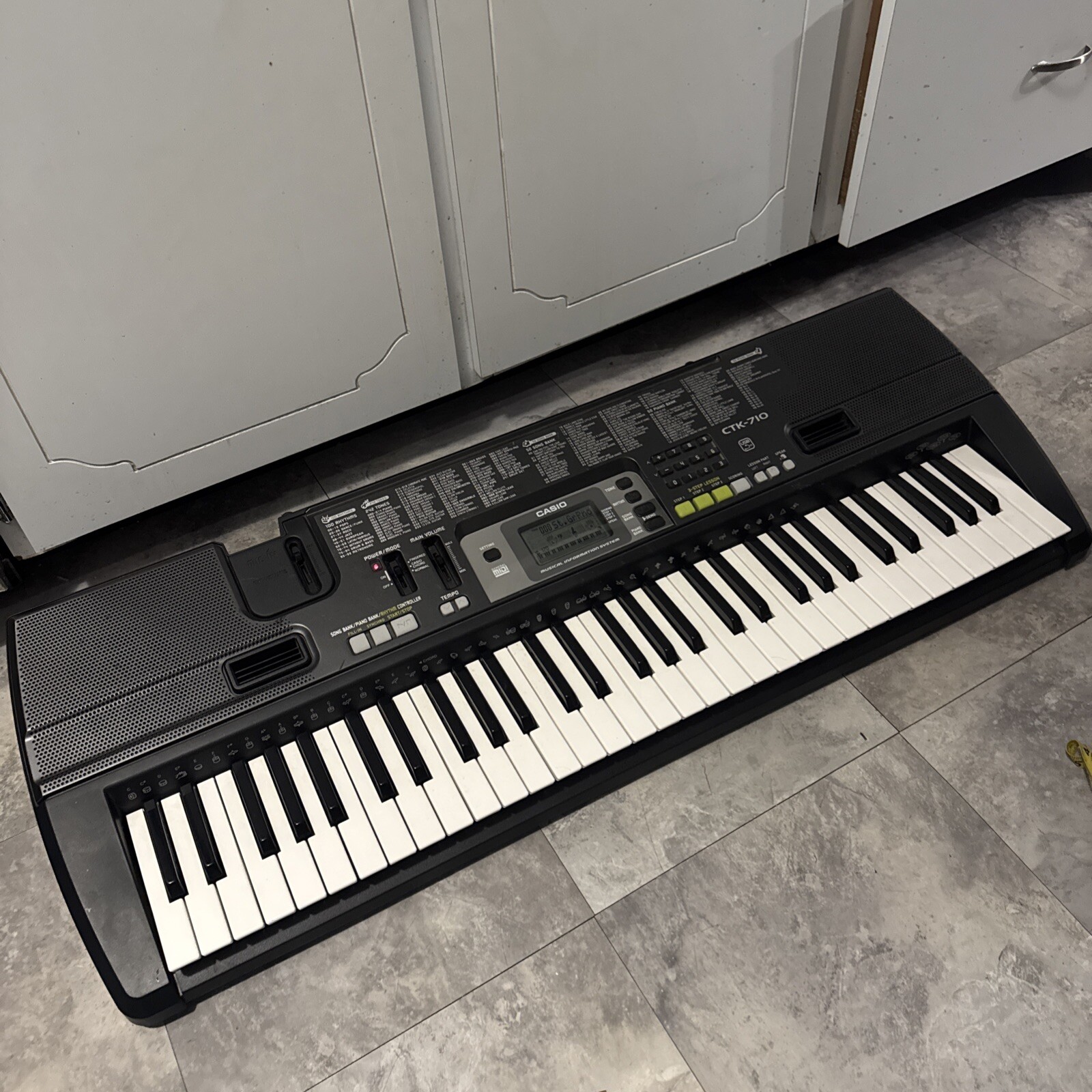 Casio CTK-710 Electronic Keyboard USB 100 Rhythm 242 Tone 50 Tested Works